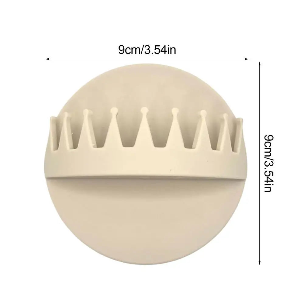Wall Mounted Suction Shower Hair Collector in Beige
